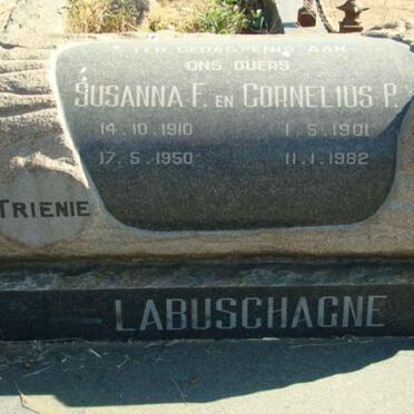 LABUSCHAGNE Cornelius P. 1901-1982 &amp; Susanna F. 1910-1950