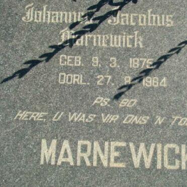 MARNEWICK Johannes Jacobus 1875-1964