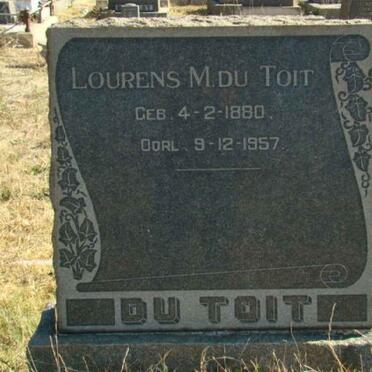 TOIT Lourens M., du 1880-1957