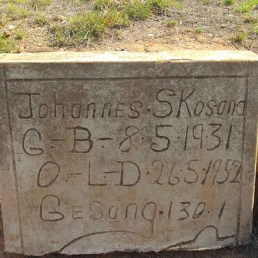 SKOSANA Johannes 1931-1952