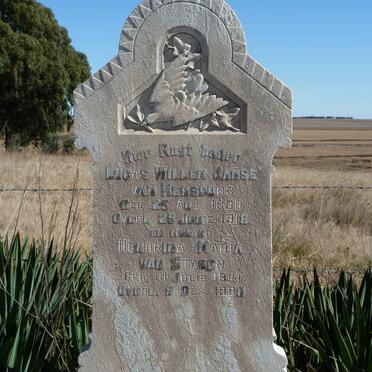 RENSBURG Lucas Willem, Janse van 1838-1918 &amp; Hendrina Maria VAN STADEN 1841-1908