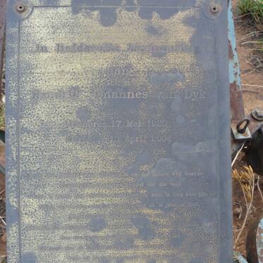 DYK Hendrik Johannes, van 1929-2004