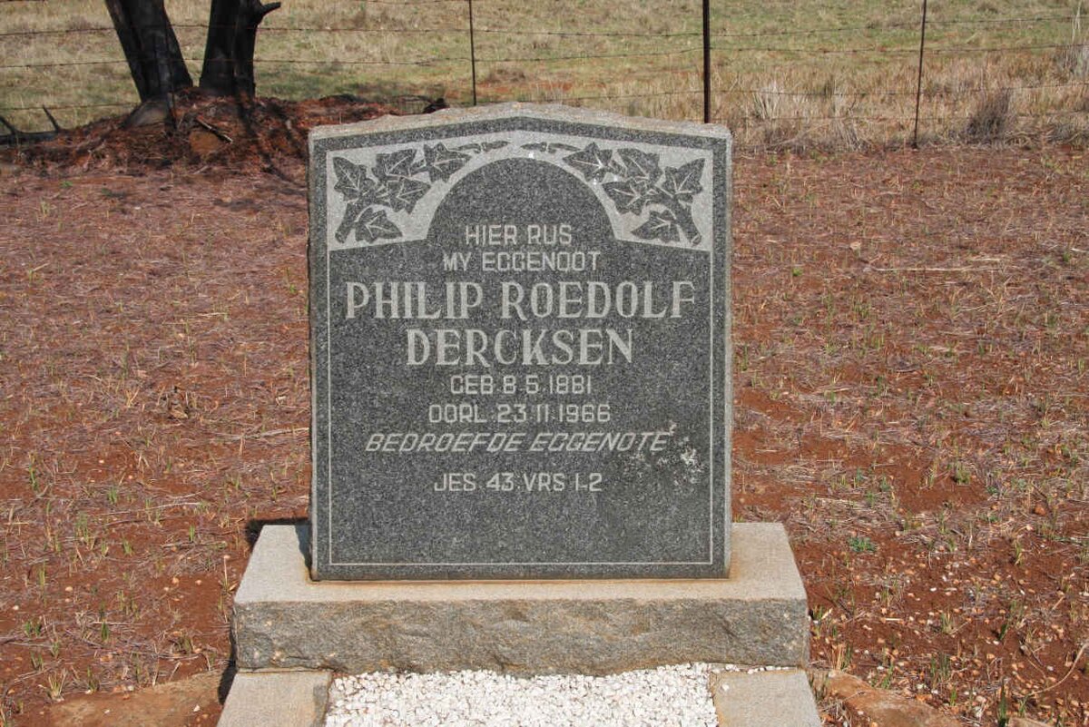 DERCKSEN Philip Roedolf 1881-1966
