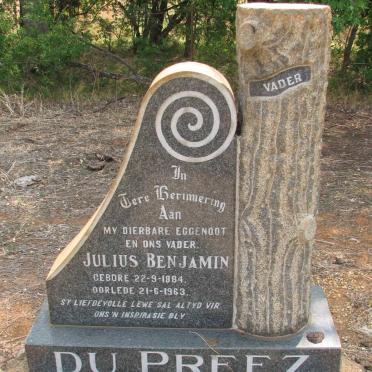 PREEZ Julius Benjamin, du 1884-1963