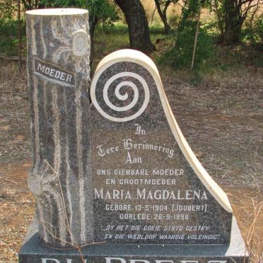 PREEZ Maria Magdalena, du nee JOUBERT 1904-1998