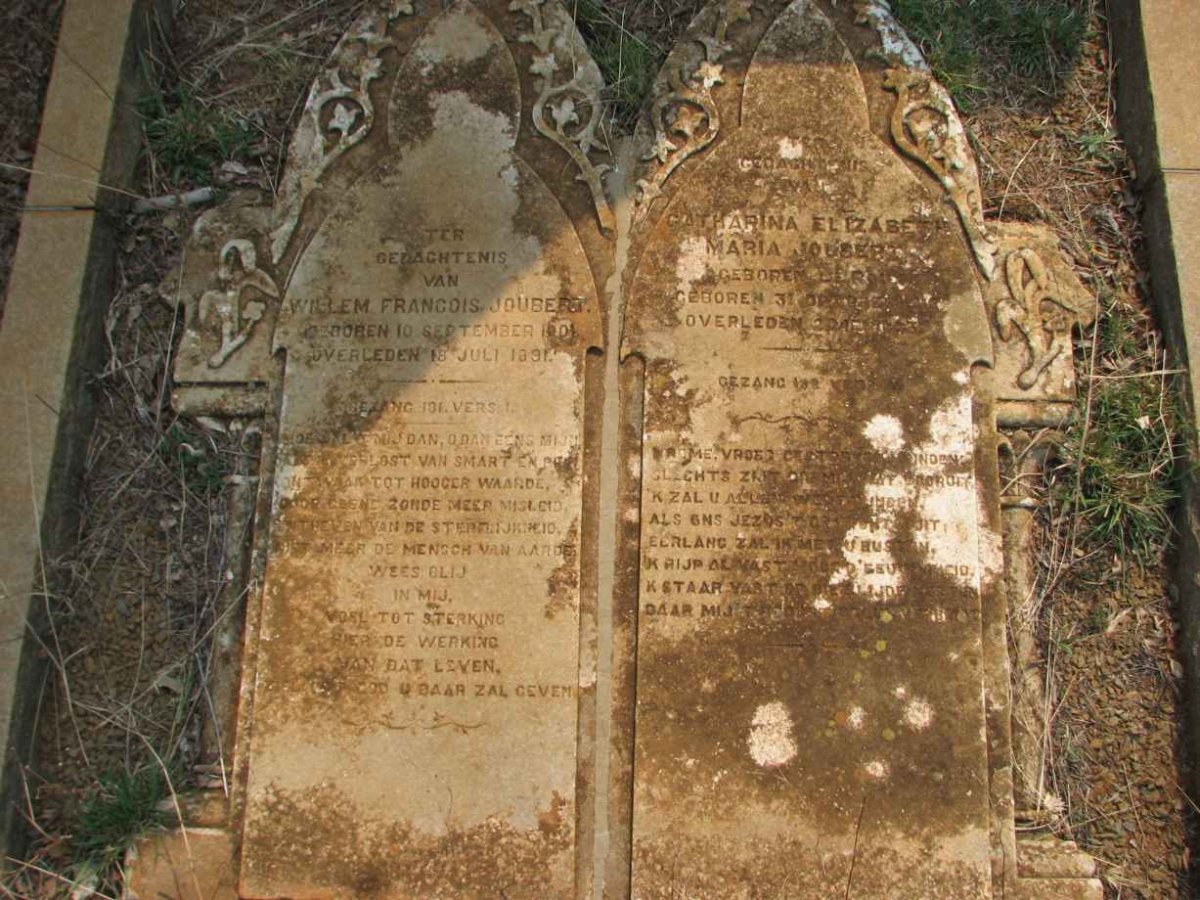 JOUBERT Willem Francois 1801-1891 &amp; Catharina Elizabeth Maria LE ROUX