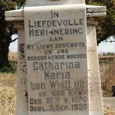 WIELLIGH Catharina Maria, von nee EKSTEEN 1900-1930