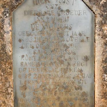 VILLIERS Jan J. Murij, de 1893-1915 