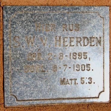 HEERDEN S.W., v. 1895-1905
