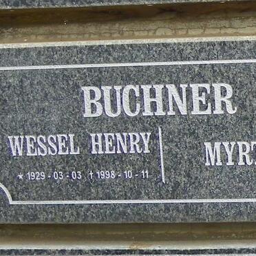 BUCHNER Wessel Henry 1929-1998 &amp; Myrtle