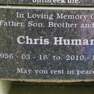 HUMAN Chris 1956-2010