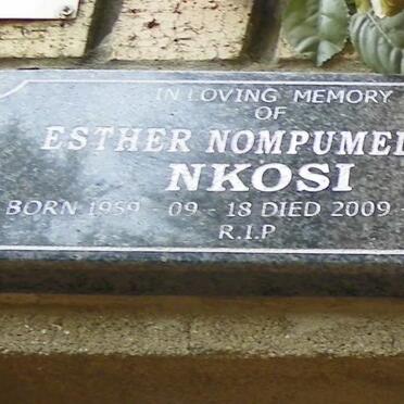 NKOSI Esther Nompumelelo 1959-2009