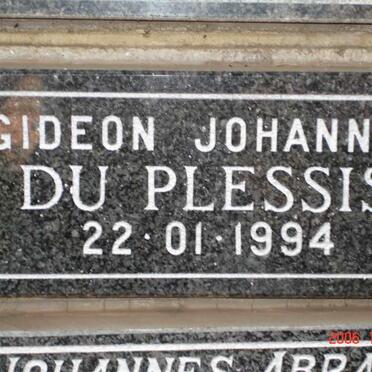PLESSIS Gideon Johannes, du -1994
