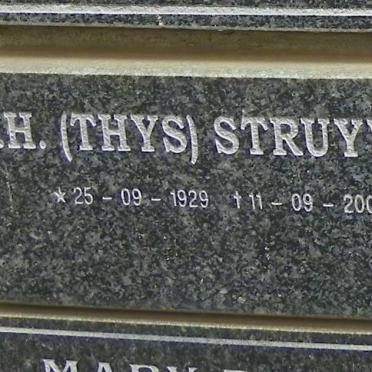 STRUYWEG M.H. 1929-2001