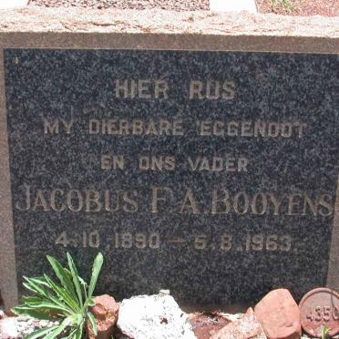 BOOYENS Jacobus F.A. 1890-1963