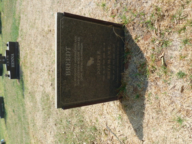 BREEDT Joseph E. 1934-200? &amp; M.I.W.E. 193?-20??