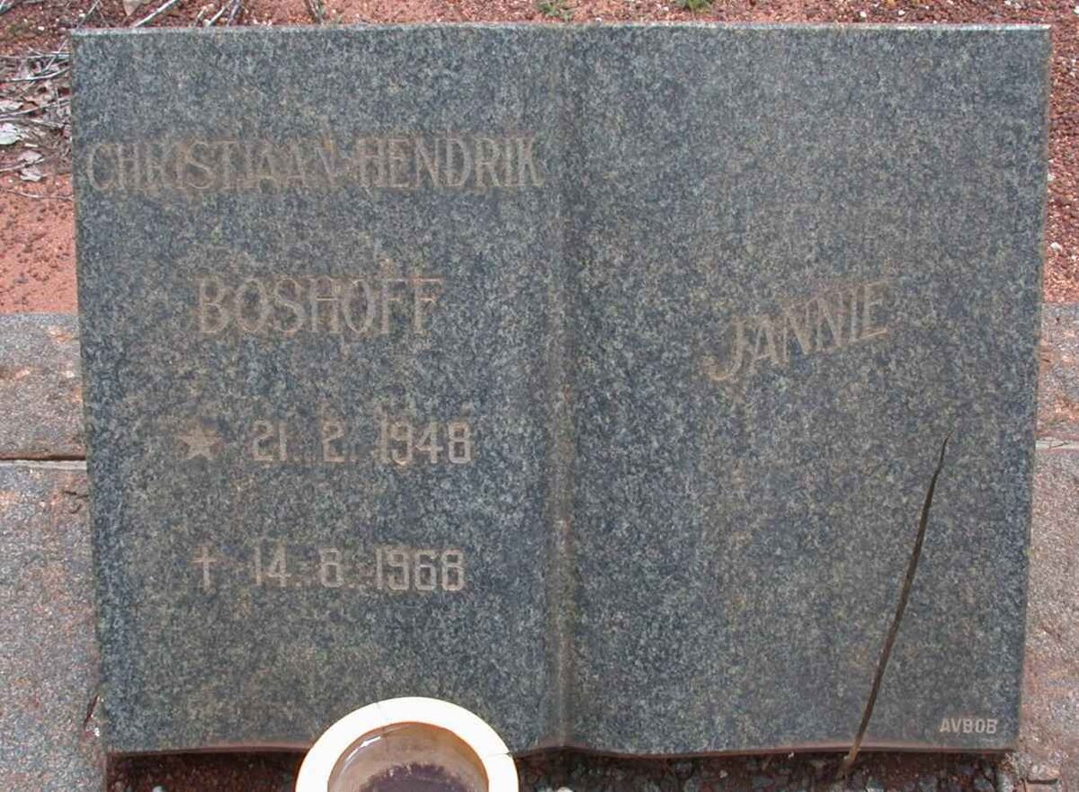 BOSHOFF Christiaan Hendrik 1948-1968