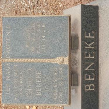 BENEKE Charl D. 1952-1981