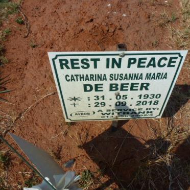 BEER Catharina Susanna Maria, de 1930–2018