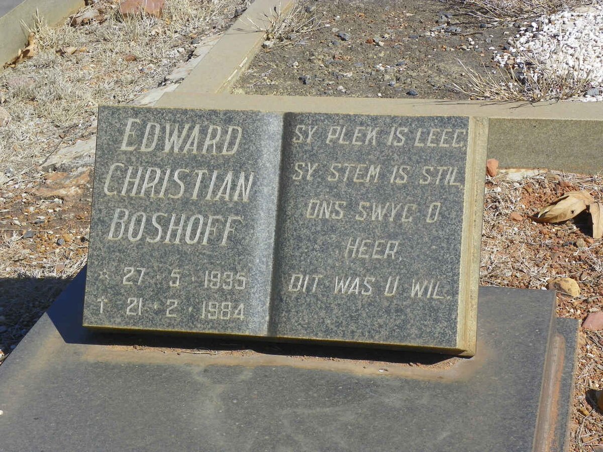 BOSHOFF Edward Christian 1935-1984