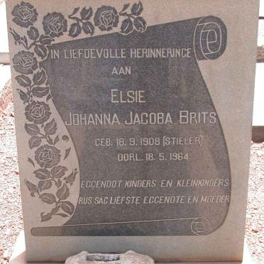 BRITS Elsie Johanna Jacoba nee STIELER 1908-1964