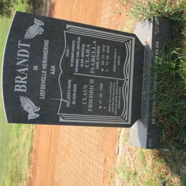 BRANDT Claus Friedrich 1926- &amp; Clara Isabella STEVENS 1918-2018