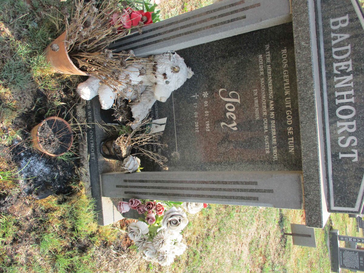 BADENHORST Joey 1952-2012