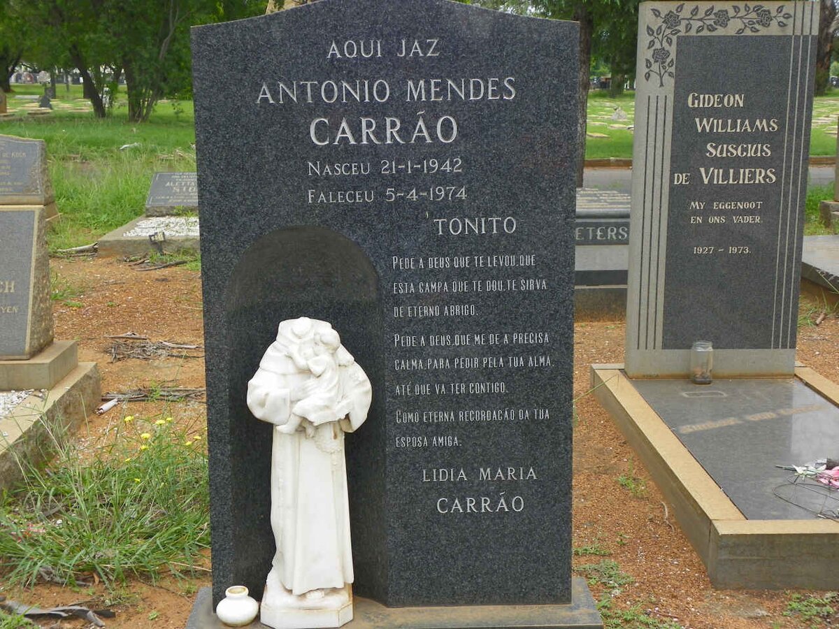 CARRÁO Antonio Mendes 1942-1974