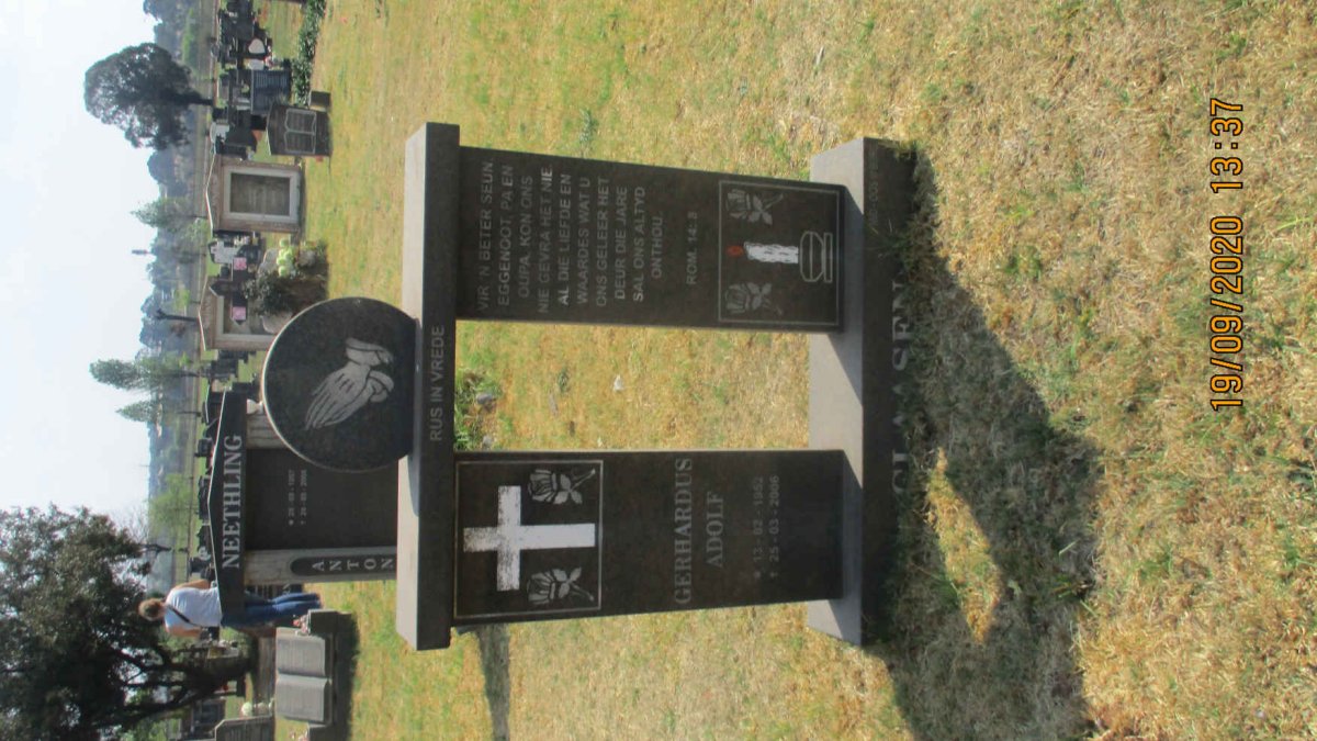 CLAASEN Gerhardus Adolf 1952-2006