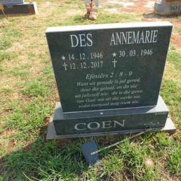 COEN Des 1946-2017 &amp; Annemarie 1946-