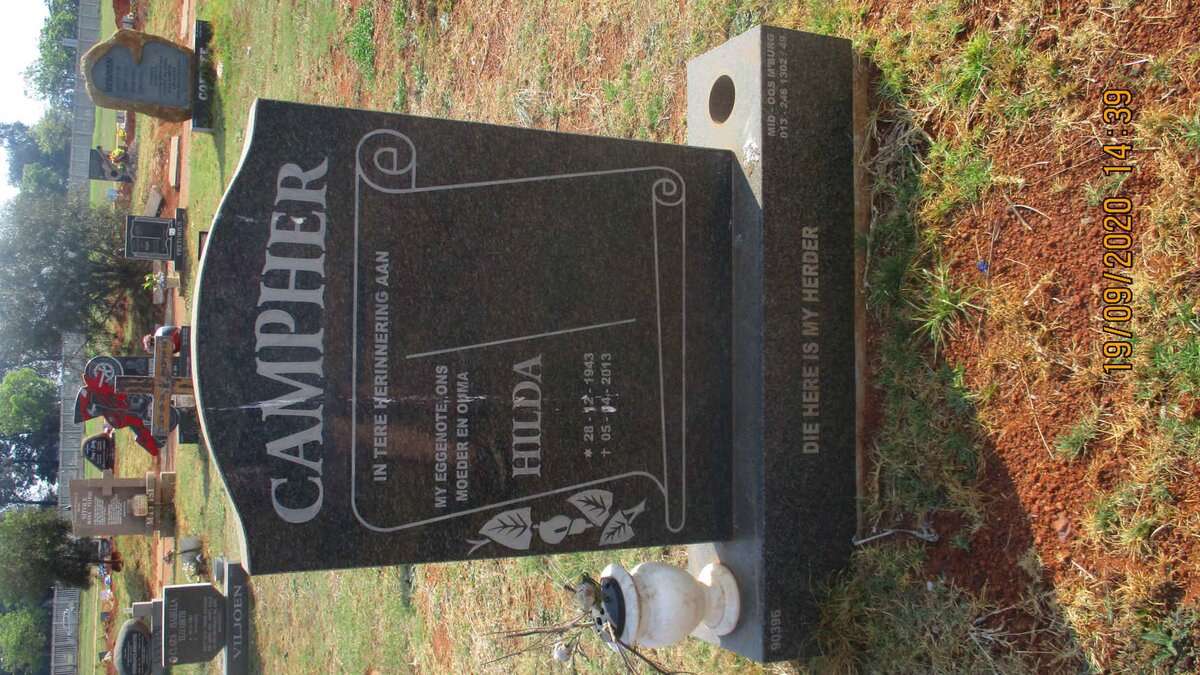 CAMPHER Hilda 1943-2013