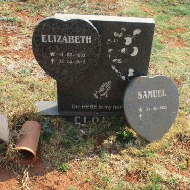 CLOETE Samuel 1929- &amp; Elizabeth Johanna Maria 1933-2018