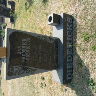 DIEDERICKS Jan Frederick Lodevictus 192?-2006