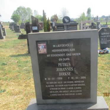 DIRKSE Petrus Johannes 1936-2008