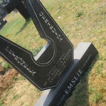 EMSLIE Petronella Gertruida 1929-2016