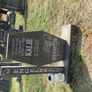 ENGELBRECHT Kalie 1939-2012 &amp; Hannetjie 1942-