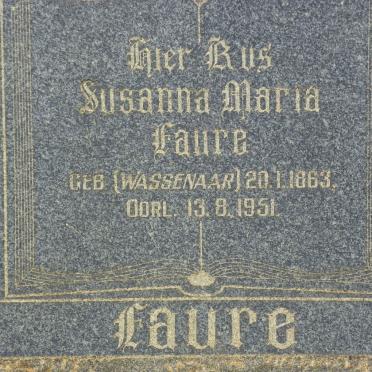 FAURE Susanna Maria nee WASSENAAR 1863-1951