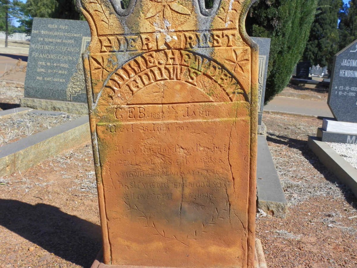 GOUWS Jurie Hendrik 188?-1902