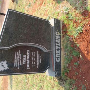 GREYLING Izak Johannes 1927-2017