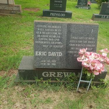 GREWAR Eric David 1932-2001
