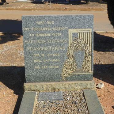 GOUWS Martinus Stefanus Francois 1903–1948 :: GOUWS Nicolaas Petrus 1944–2011 #1