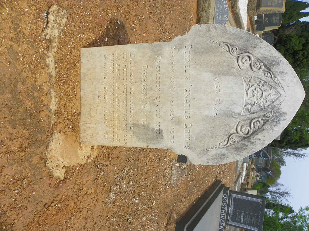 GOUWS Cornelis Ignatius 1873-1900