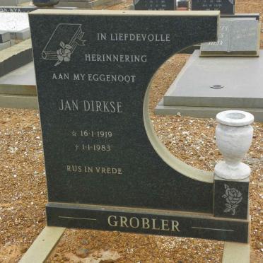 GROBLER Jan Dirkse 1919-1983