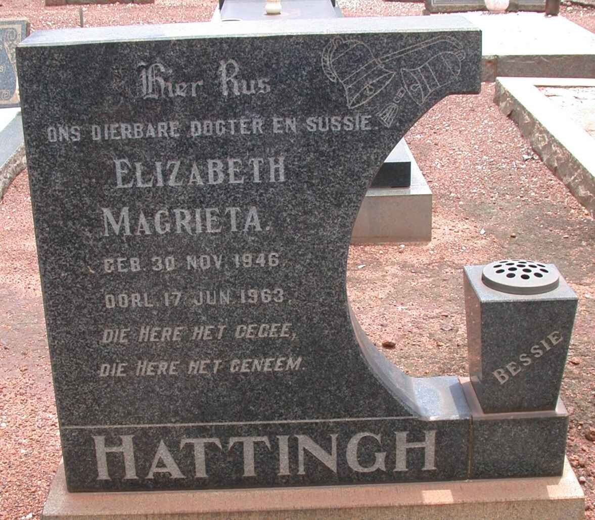 HATTINGH Elizabeth Margrieta 1946-1963