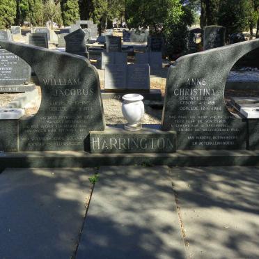 HARRINGTON William Jacobus 1885-1973 &amp; Anne Christina WHEELER 1891-1984