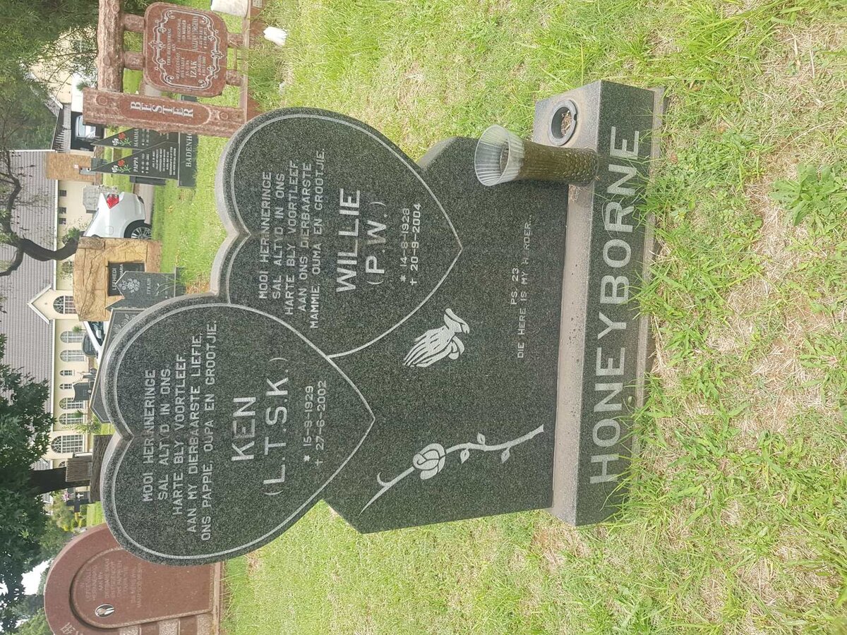 HONEYBORNE L.T.S.K. 1929-2002 &amp; P.W. 1928-2004