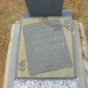 HOLTSHAUZEN Louis Lourens 1928–1985 #1 (front)