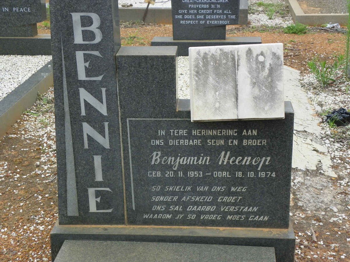 HEENOP Benjamin 1953-1974