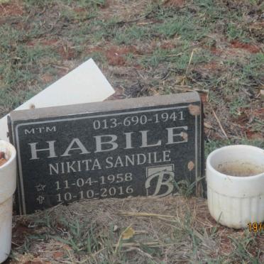 HABILE Nikita Sandile 1958-2016