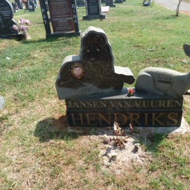 HENDRIKS Gert, JANSEN VAN VUUREN 1962-2008 & Gerda 1967-